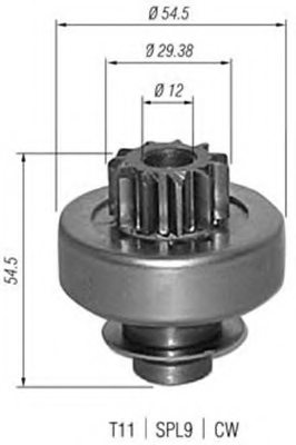 MAGNETI MARELLI 940113020347 Pinion, starter